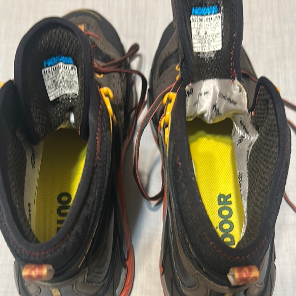HOKA OneOne Tor Ultra Hiking Boot with Orange and Black Accents - Picture 8 of 8